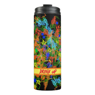 Coole Paint-Splotch-Spaß-Artsy-Style-Design Thermosbecher