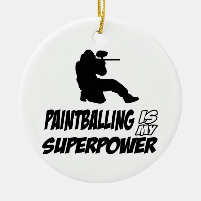 Coole Paintballentwürfe Keramikornament (Vorne)