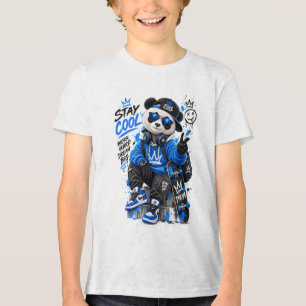 Coole Panda Streetwear Tri-Blend Shirt