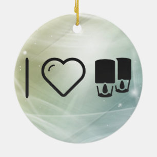 Coole Papierlaternen Keramik Ornament