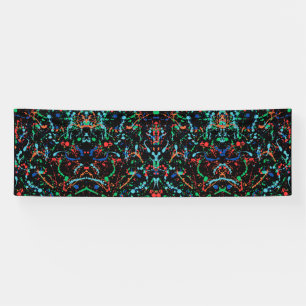 Coole Party-Farbkleckse 2,5x8 Vinylbanner Banner