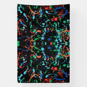 Coole Party-Farbspritzer 4x6 Vinylbanner Banner