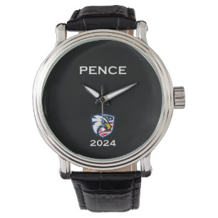 Coole Patriotische Mike Pence 2024 Wahl Adler Dark Armbanduhr