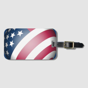 Coole patriotische USA Fahnefarbe Gepäckanhänger
