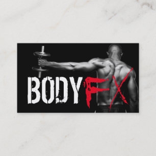 Coole Personal Trainer Gym Fitness Business Card Visitenkarte