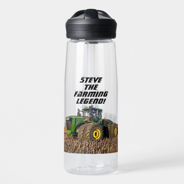 Coole Personalisierte Bauernlegerausrüstung Trinkflasche (Vorne)