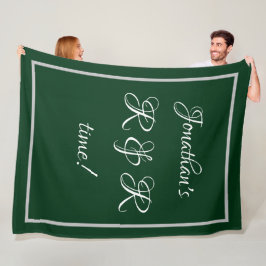 Coole Personalisierte Bezeichnung Forest Green "R  Fleecedecke