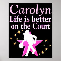 COOLE PERSONALISIERTE MÄDCHEN BASKETBALL PLAYER PO
