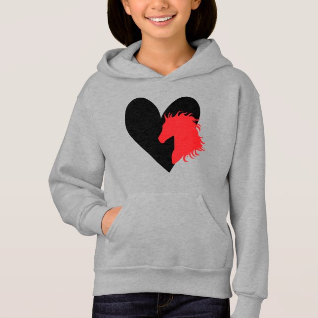 coole Pferdefreunde Hoodie (Vorderseite)