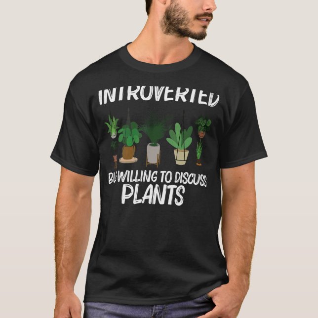 Coole Pflanze für Männer Pflanze Pot Gardener T-Shirt (Vorderseite)