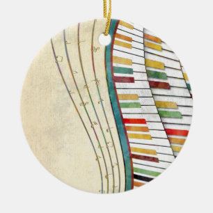 Coole phantastische Piano Retro-Farben antike Keramikornament