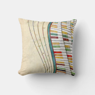 Coole phantastische Piano Retro-Farben antike Kissen