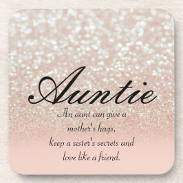 Coole, Phantastische, rosa Funkelnd Tante Getränkeuntersetzer