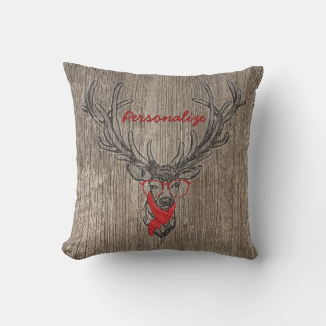 Coole phantastische trendige Hirschskizze Kissen (Vorderseite)