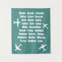 Coole Phonetik Alphabet Blau- und Weißluftfahrt