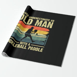 Coole Pickleball Gestaltung Für Männer Opa Pickleb Geschenkpapier