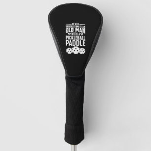 Coole Pickleball Kunst für Männer Frauen Paddeln Golf Headcover
