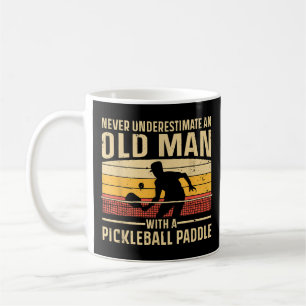 Coole Pickleball Kunst für Männer Frauen Paddeln Kaffeetasse