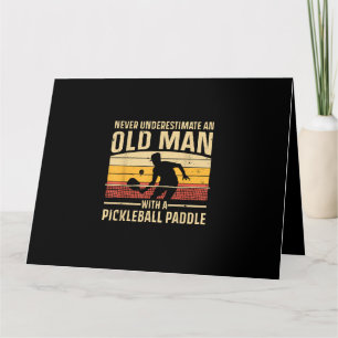 Coole Pickleball Kunst für Männer Frauen Paddeln Karte