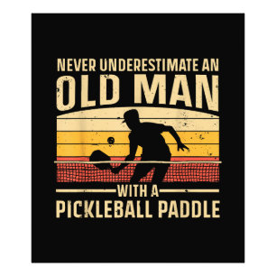 Coole Pickleball-Kunst für Männer Frauen Paddle Pi Fotodruck
