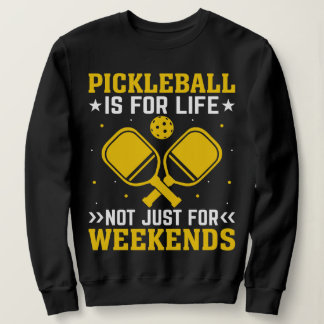 Coole Pickleball-Kunst für Männer Frauen Sweatshirt