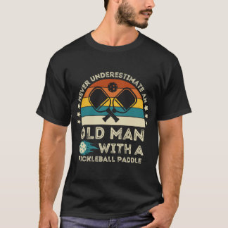 coole Pickleball-Kunst für Männer Paddelspiel T-Shirt