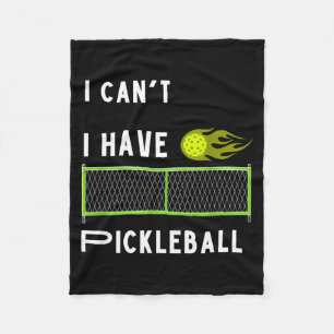 Coole Pickleball-Schlägerständer können kein Pickl Fleecedecke