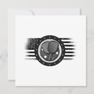 Coole Pickleball Sport USA Grunge Flagge - Pickleb Save The Date
