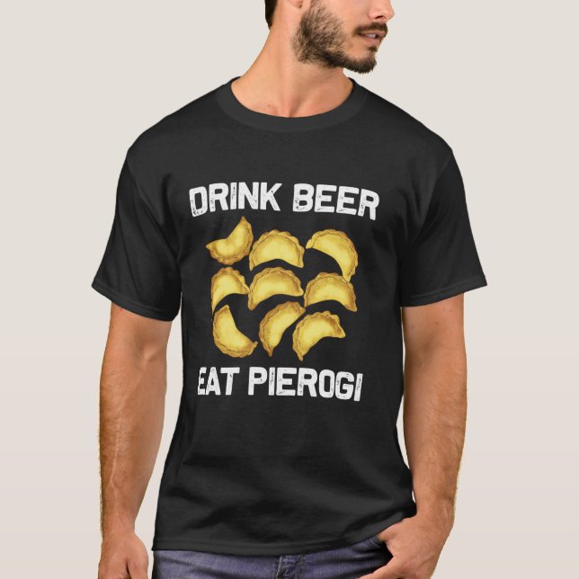 Coole Pierogi für Männer Polnische Ernährung Dumpl T-Shirt (Vorderseite)
