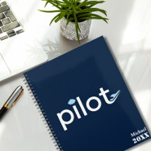 Coole "Pilot"-Typografie-Flugzeug und Foto, kunden