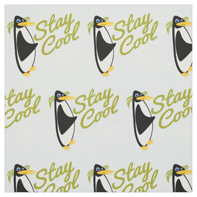 Coole Pinguine bleibe Stoff (Muster)