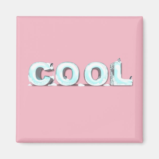 Coole Pinguine Magnet (Vorne)