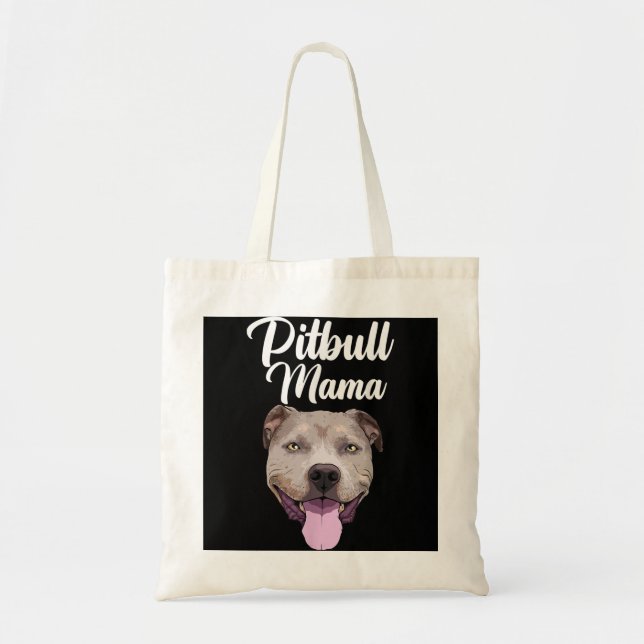 Coole Pitbull-Mama für Frauen Mama Pitbull-Besitze Tragetasche (Vorne)
