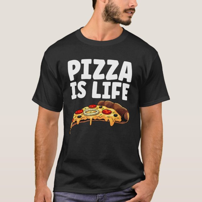 Coole Pizza für Männer Hawaiianische Pizza Liebhab T-Shirt (Vorderseite)