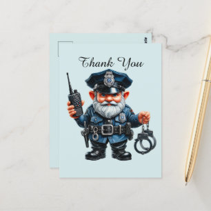 Coole Polizei danke Postkarte