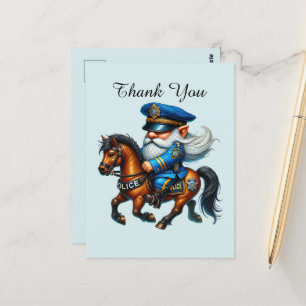 Coole Polizei dankeschön  Postkarte