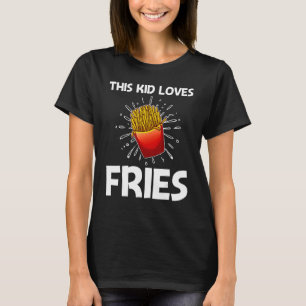 Coole Pommes Frites für Kinder Jungen Französisch T-Shirt