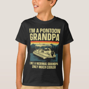 Coole Pontoonboot-Kunst für Opa Männer Booten Pont T-Shirt
