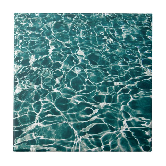 Coole Pool-Wellen Fliese (Vorderseite)