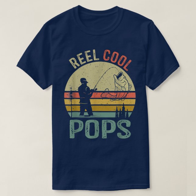Coole Pop Angeln Vater Geschenke Father's Day Fish T-Shirt (Design vorne)