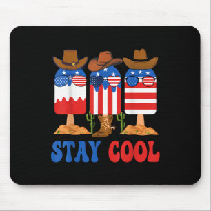 Coole Popsicle Boys Men 4. Juli Amerikanische Flag Mousepad