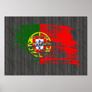 Coole portugiesische Flagge Poster