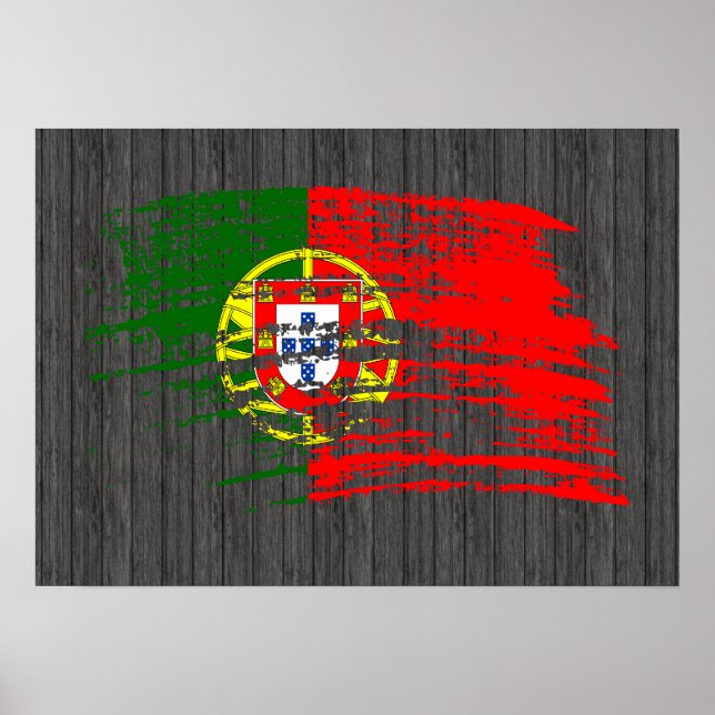 Coole portugiesische Flagge Poster (Vorne)