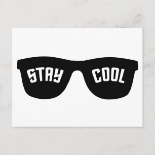COOLE Postkarte bleibe