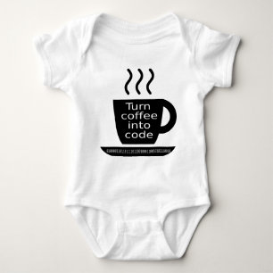 Coole Programmierergeek-Kaffee-Sucht Baby Strampler