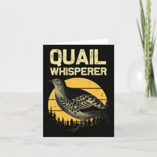 Coole Quail Whispere für Männer Frauen auf der Jag Karte