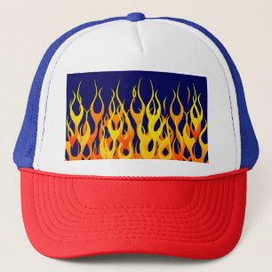 Coole Racing-Flammen Truckerkappe