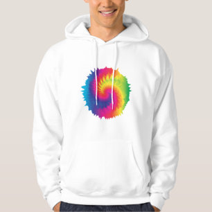 Coole Rainbow-Gefärbte Krawatte Hoodie