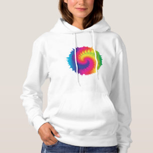 Coole Rainbow-Gefärbte Krawatte Hoodie