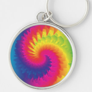 Coole Rainbow-Gefärbte Krawatte Schlüsselanhänger
